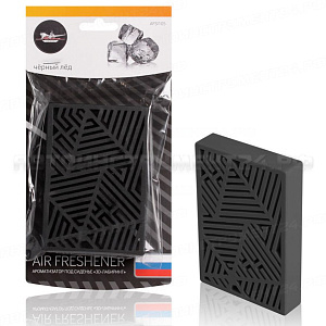 Ароматизатор под сиденье пластик "3D-лабиринт" черный лед AIRLINE, AFSI105